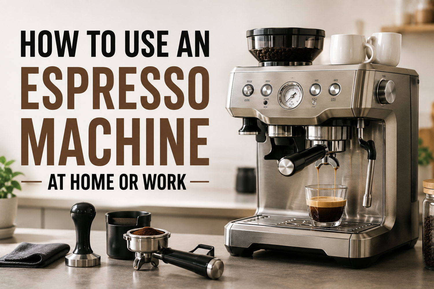How to Use an Espresso Machine at Home or Work