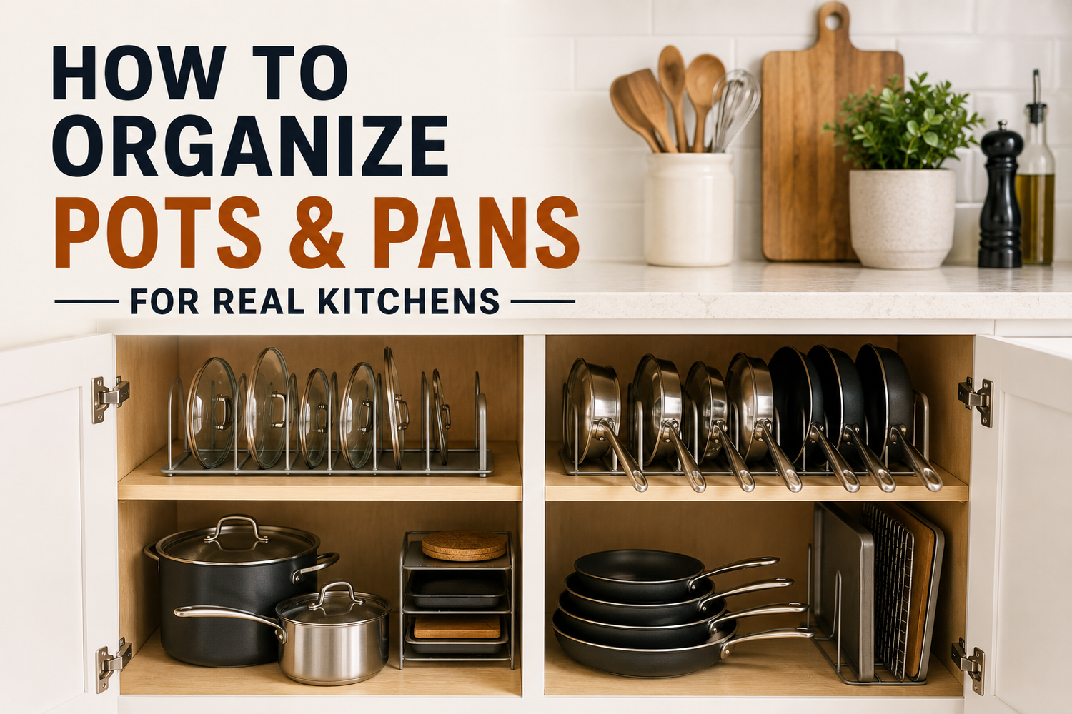 How to Organize Pots and Pans for Real Kitchens
