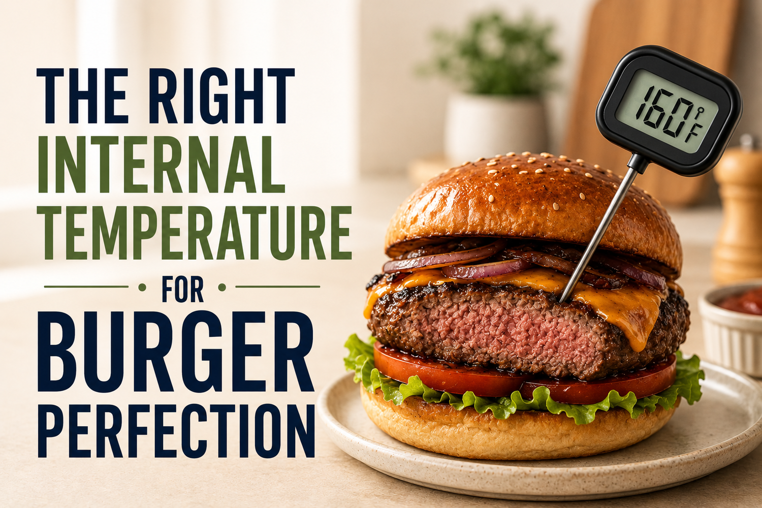 The Right Internal Temperature for Burger Perfection