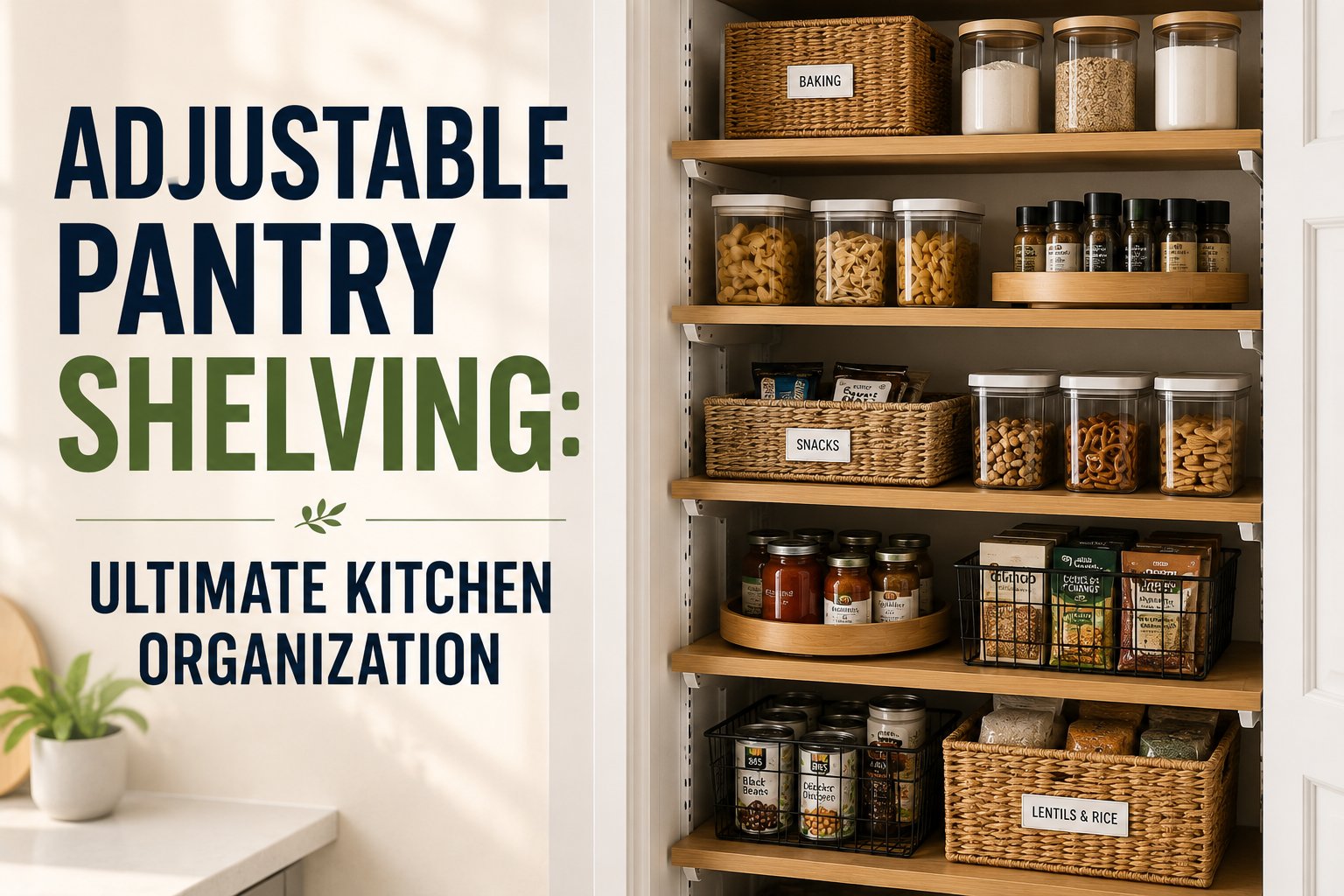 Adjustable Pantry Shelving: Ultimate Kitchen Organization