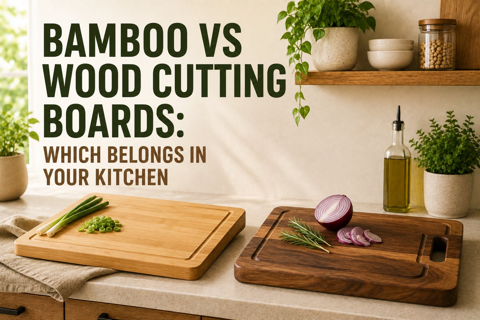 Bamboo vs Wood Cutting Boards: Which Belongs in Your Kitchen