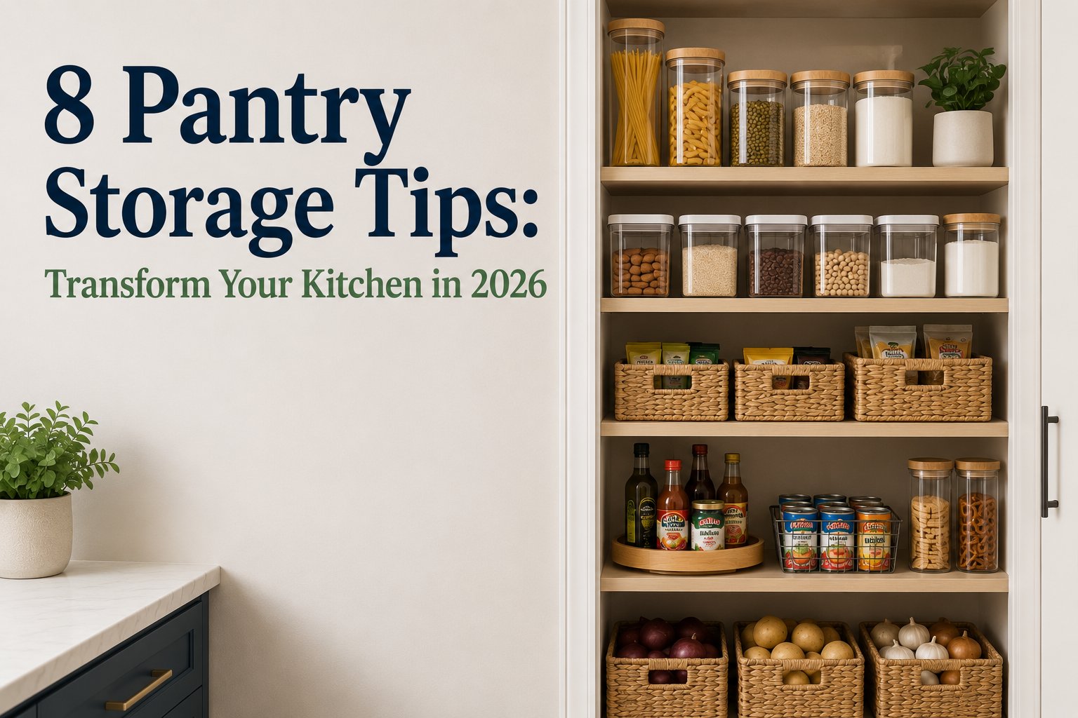 8 Pantry Storage Tips: Transform Your Kitchen in 2026