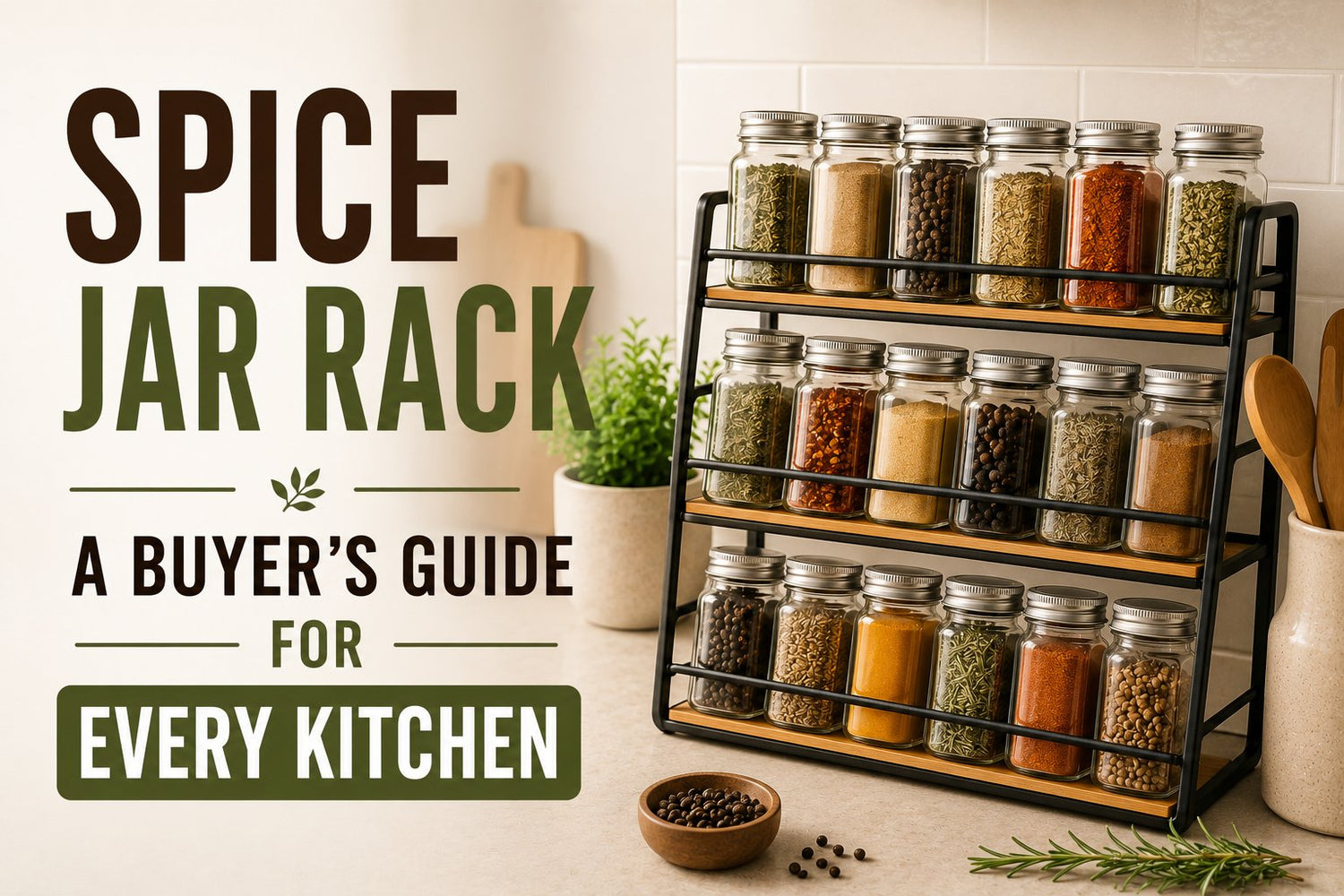 Spice Jar Rack a Buyer's Guide for Every Kitchen