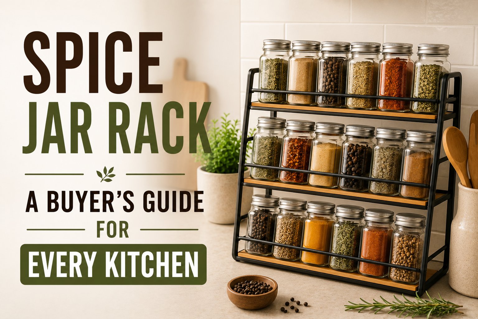 Spice Jar Rack a Buyer's Guide for Every Kitchen
