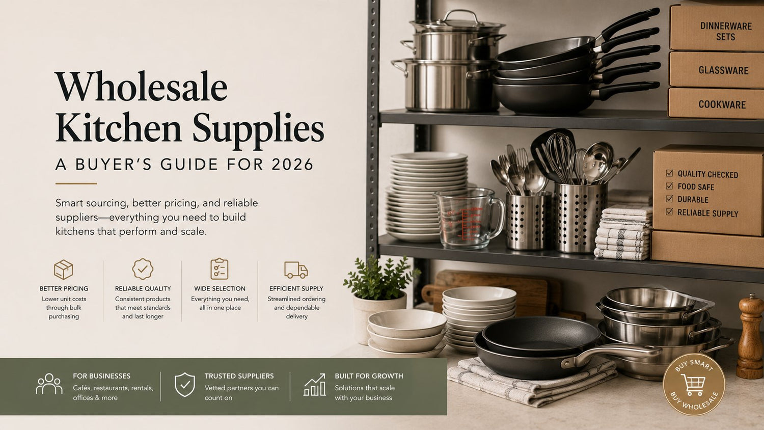 Wholesale Kitchen Supplies A Buyer's Guide for 2026