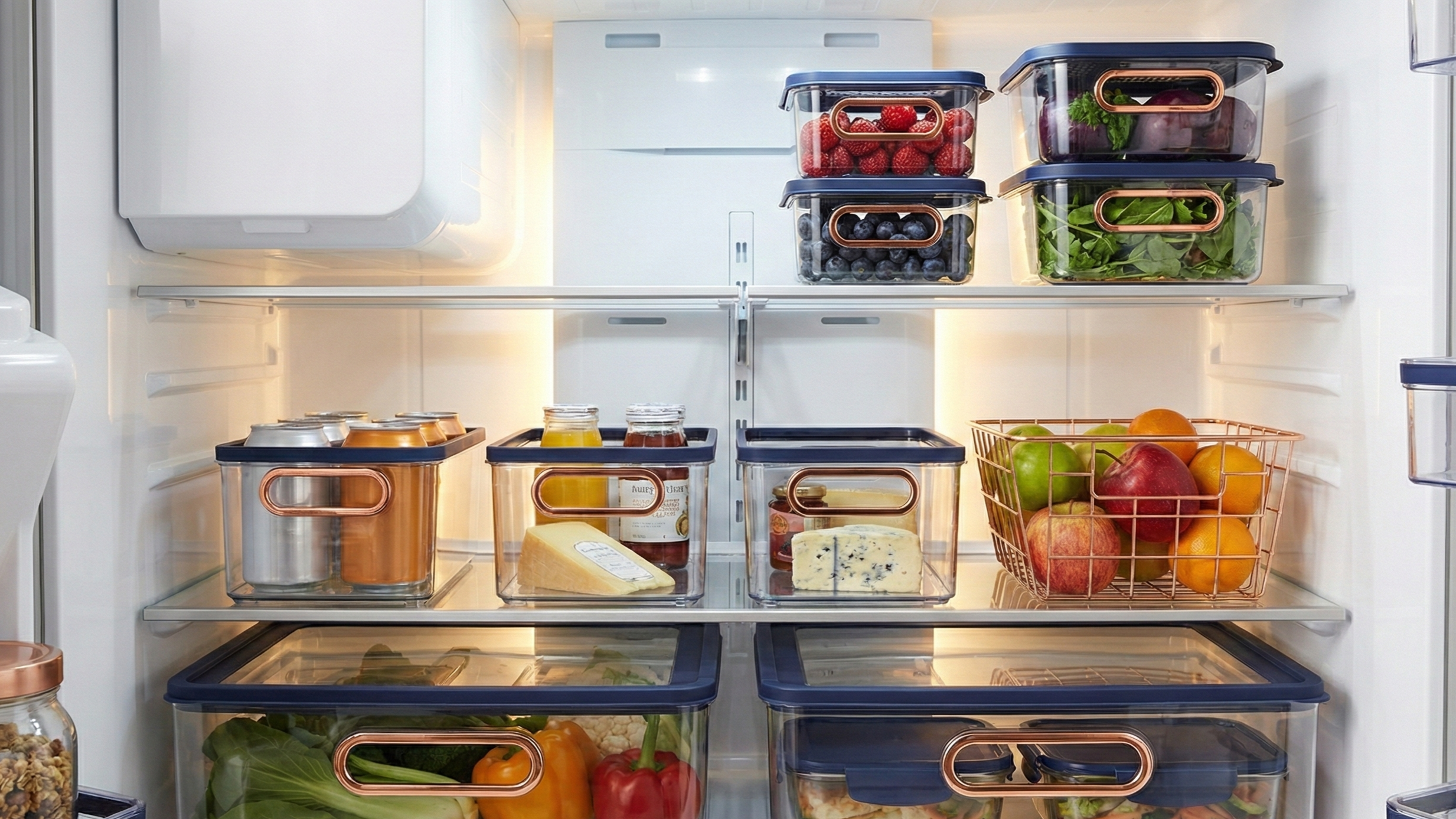 Fridge Containers & Refrigerator Bins