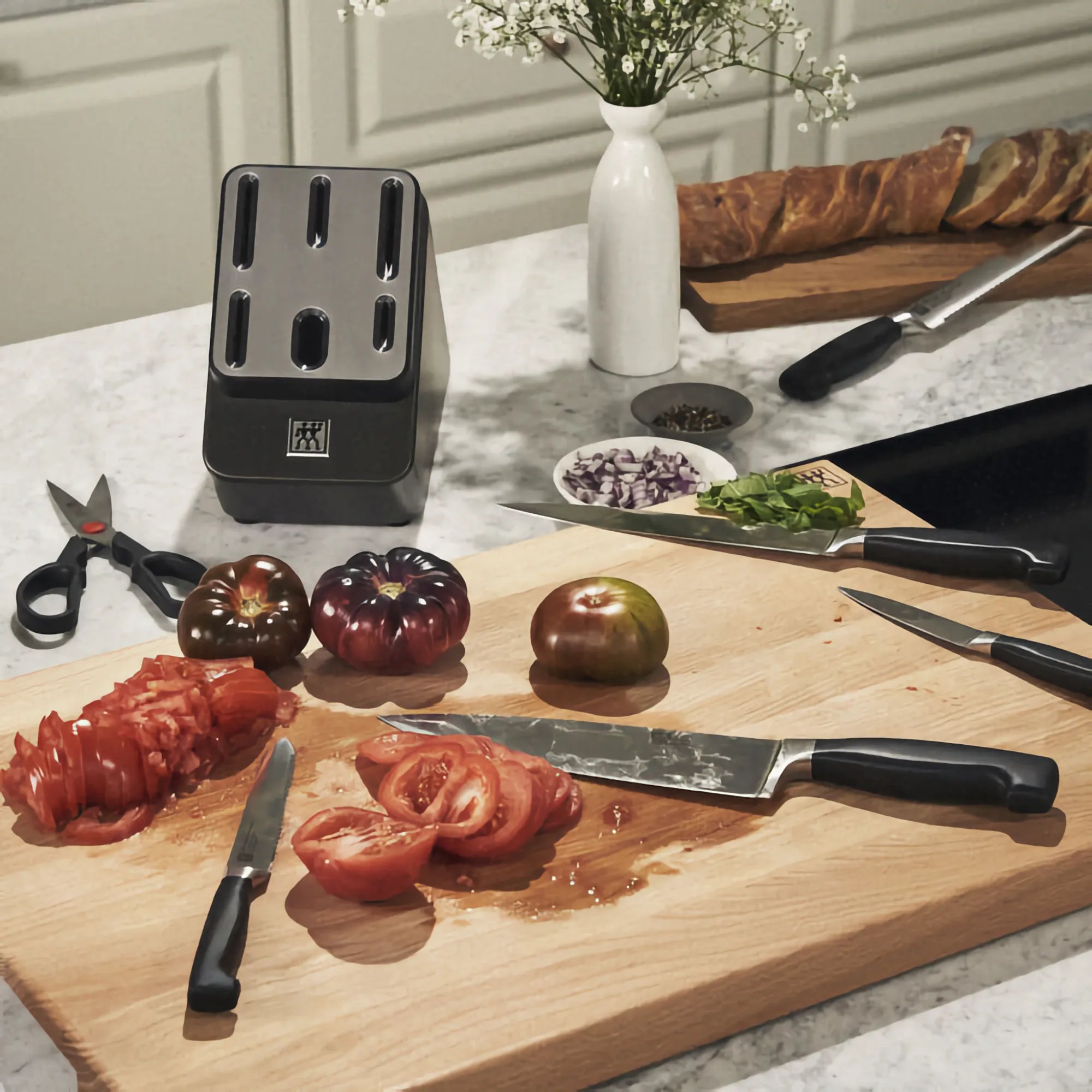 Zwilling 7-Piece Knife Block Set With Sharpener