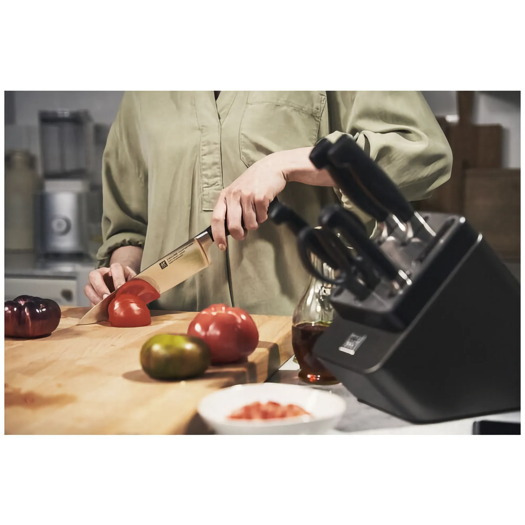 Zwilling 7-Piece Knife Block Set With Sharpener