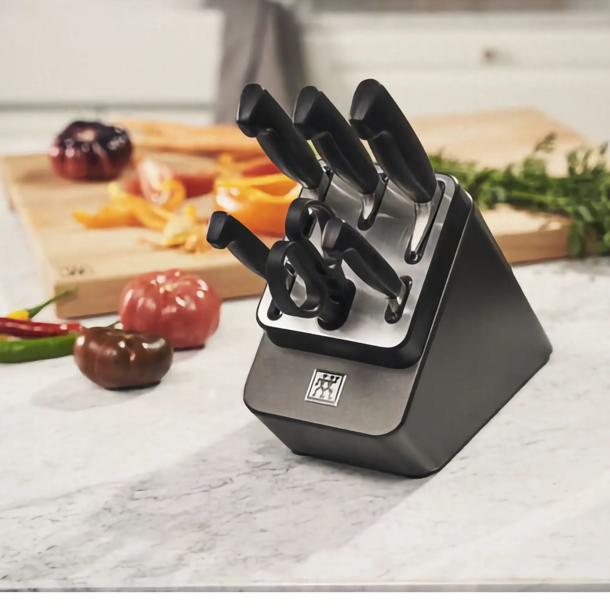 Zwilling 7-Piece Knife Block Set With Sharpener