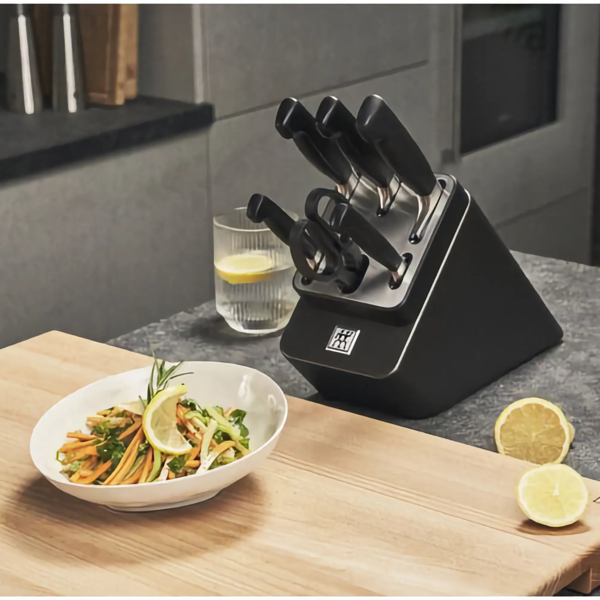 Zwilling 7-Piece Knife Block Set With Sharpener