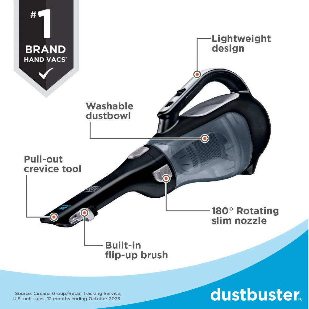 Black+Decker Cordless Dustbuster Vacuum – BDH2000L, 20V