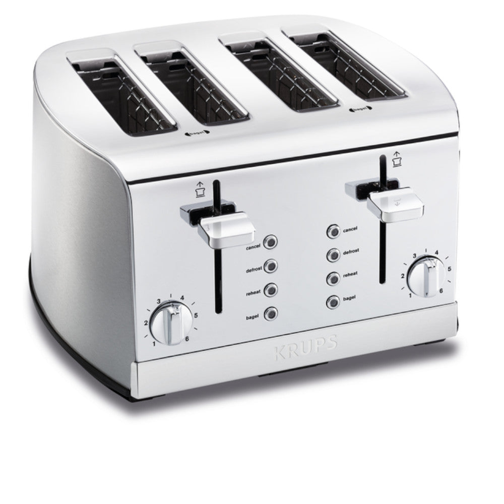 KRUPS KH734D51 4 Slice Stainless Steel Toaster