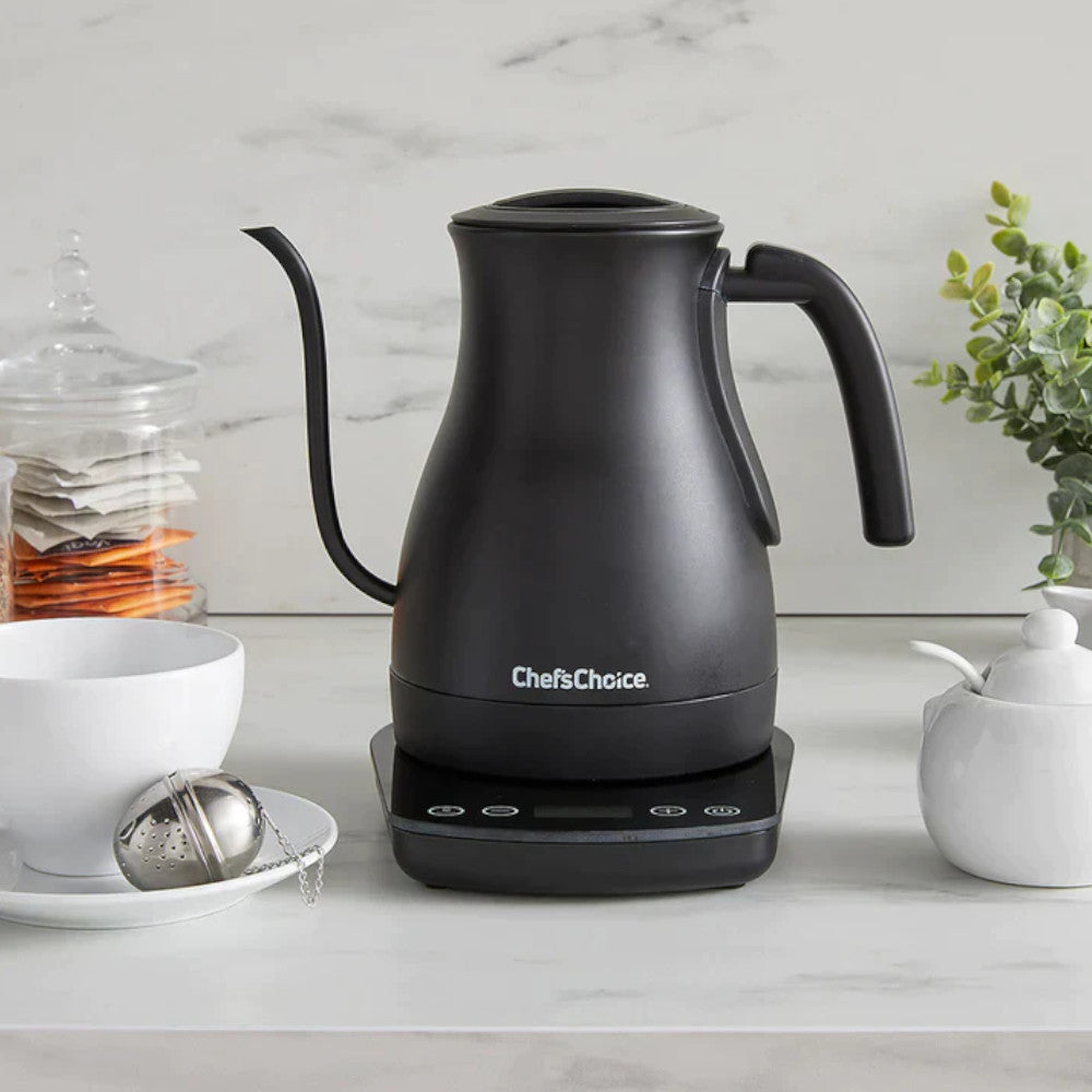 CHEF'S CHOICE KTCC1LMB13 1L Cordless Electric Gooseneck Kettle with Temperature Control