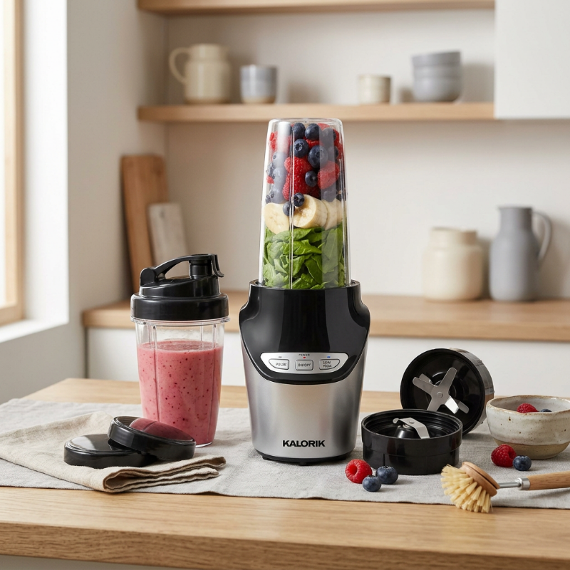 KALORIK NBL43216BK 8-Piece Nutrition Blender Set