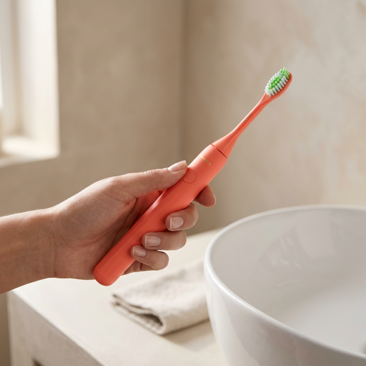 Philips Sonicare One Battery Toothbrush – HY1100/01, Coral