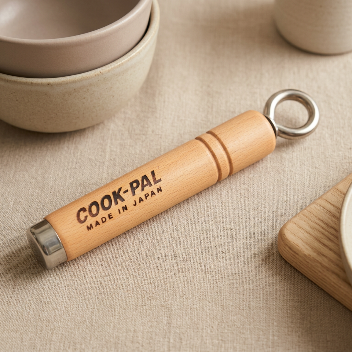 Yoshikawa Cook-Pal Natural Wood Grip Replacement Handle