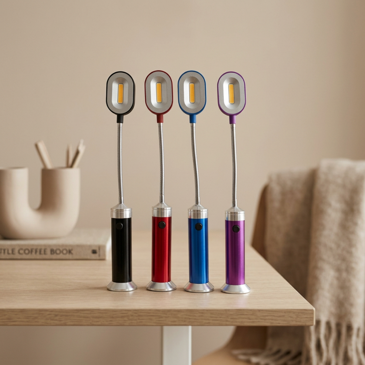 FOCUS ELECTRONICS 86208 Flex Magnet COB Light Aluminum