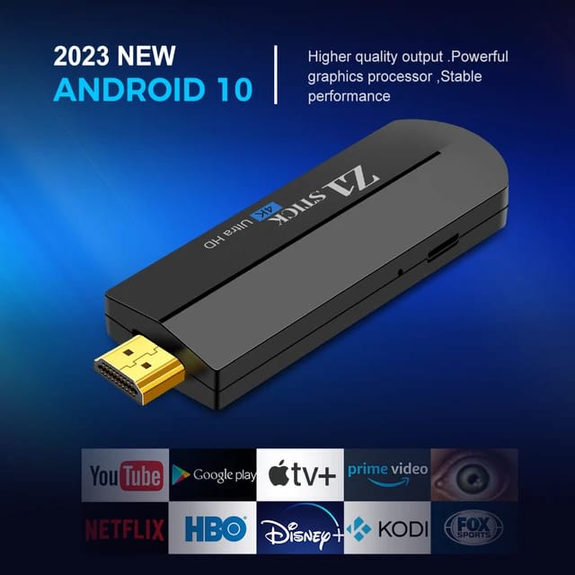 Android 11 Google TV Stick 4K, HDMI, 2.4/5g WIFI, Voice Remote, USB Port - Stream Live TV, Sports, Movies Supports Stalker, Xtream Code, Minstra, M3U Playlist