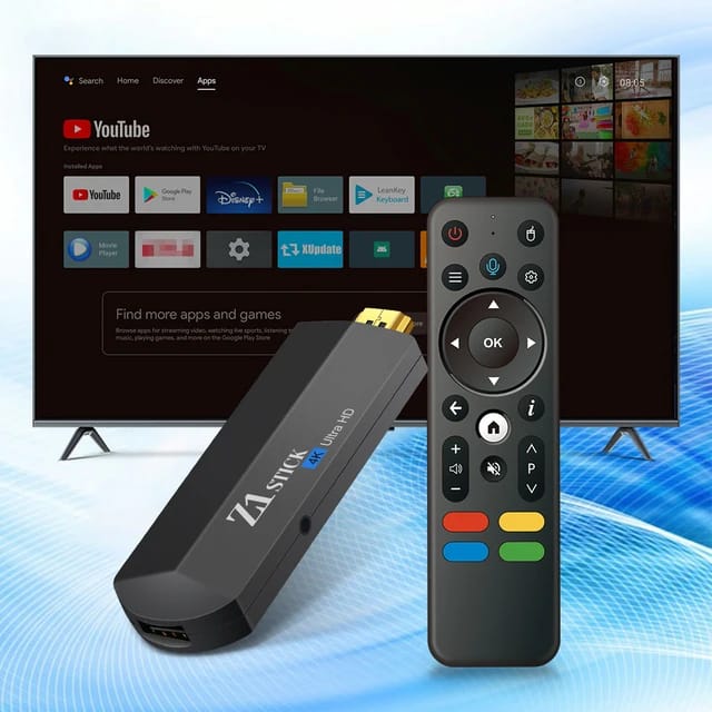 Android 11 Google TV Stick 4K, HDMI, 2.4/5g WIFI, Voice Remote, USB Port - Stream Live TV, Sports, Movies Supports Stalker, Xtream Code, Minstra, M3U Playlist