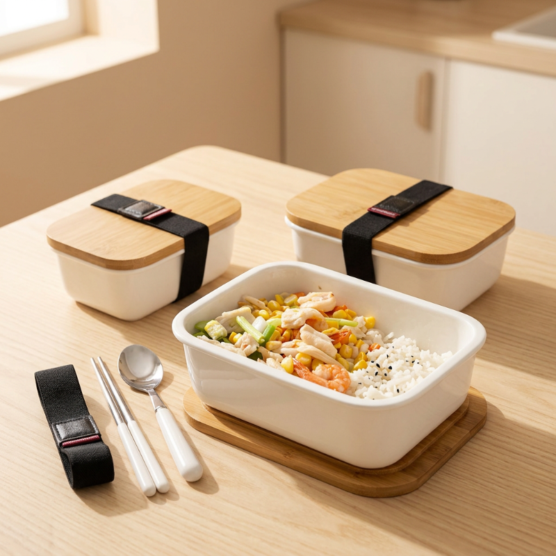 Ceramic Food Storage & Lunch Box with Lid