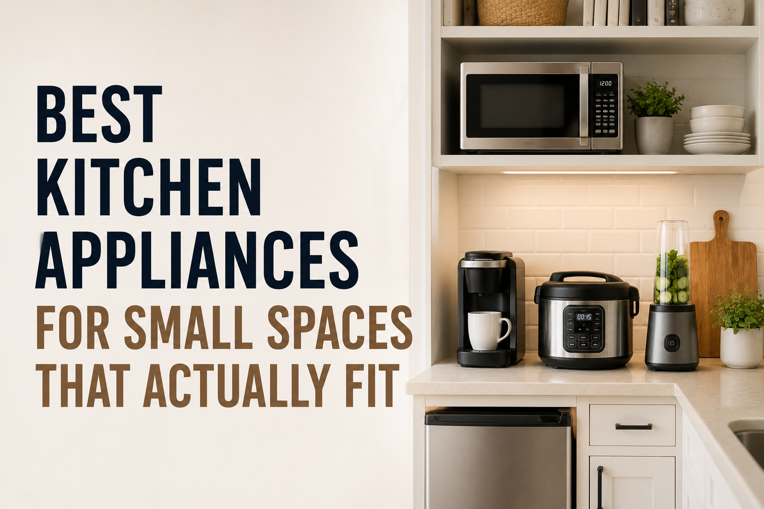 Best Kitchen Appliances for Small Spaces That Actually Fit