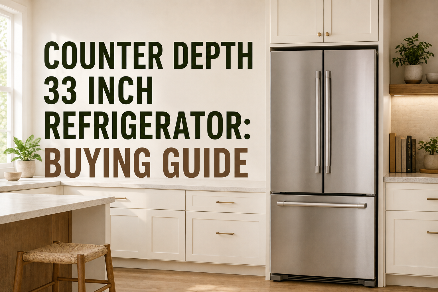 Counter Depth 33 Inch Refrigerator: Buying Guide