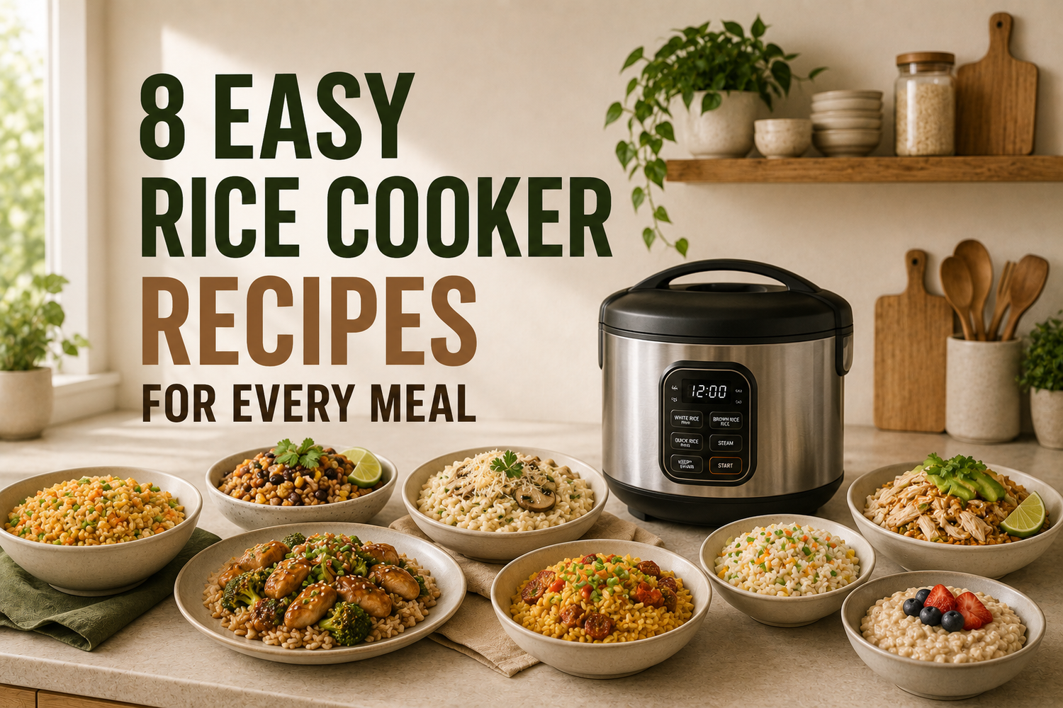8 Easy Rice Cooker Recipes for Every Meal