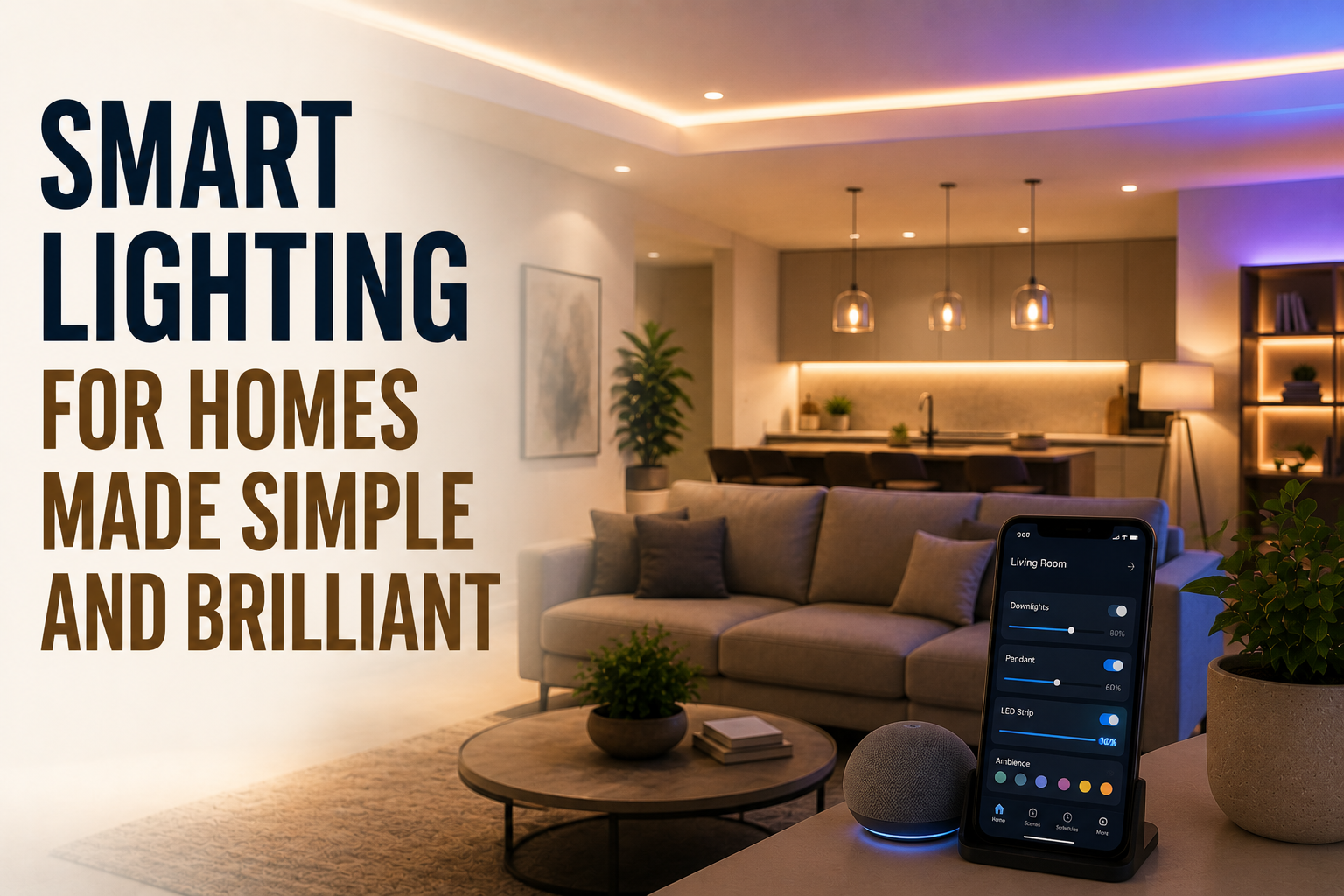 Smart Lighting for Homes Made Simple and Brilliant