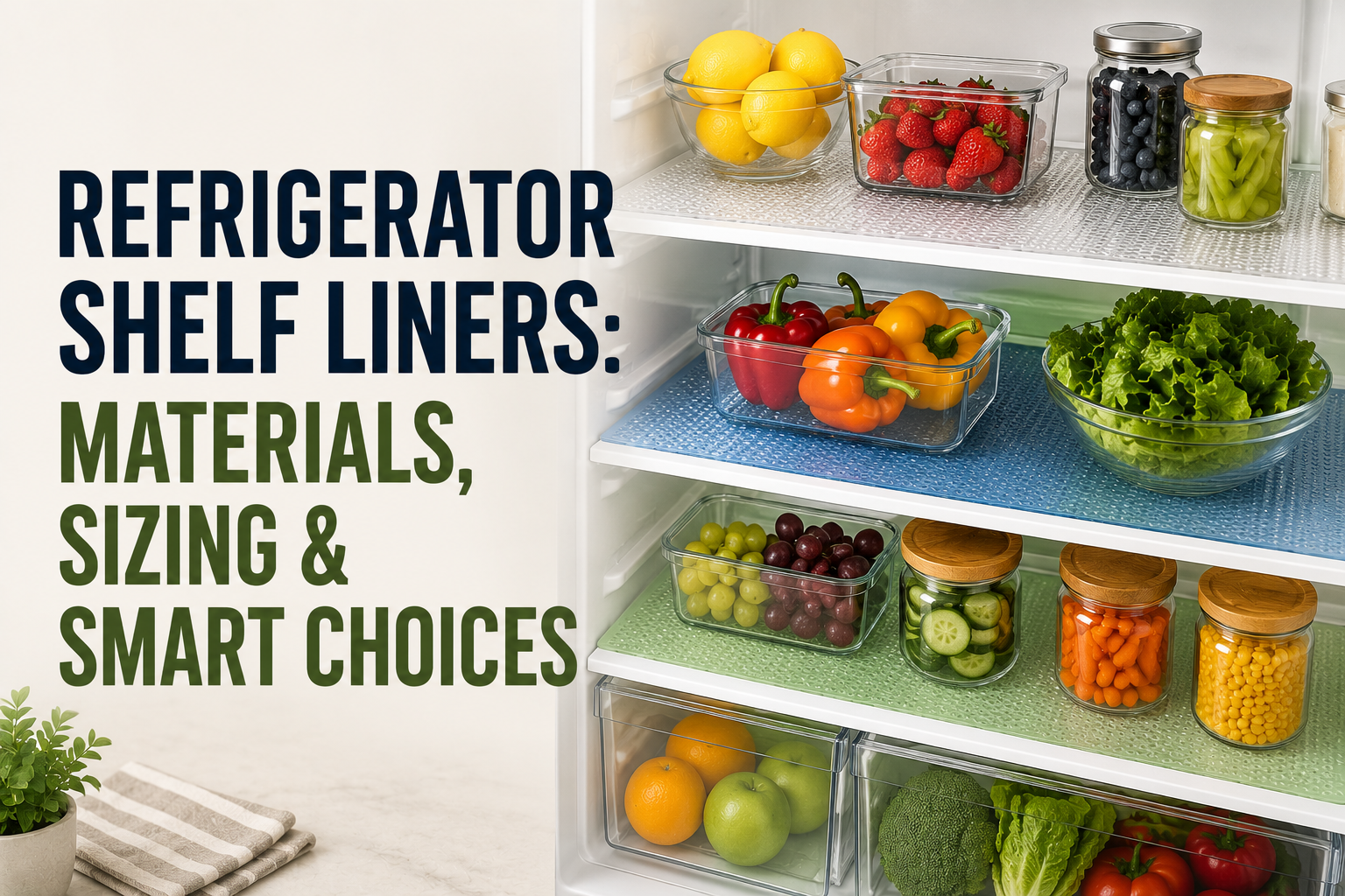 Refrigerator Shelf Liners: Materials, Sizing & Smart Choices