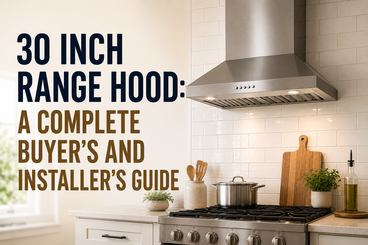 30 Inch Range Hood: A Complete Buyer's and Installer's Guide