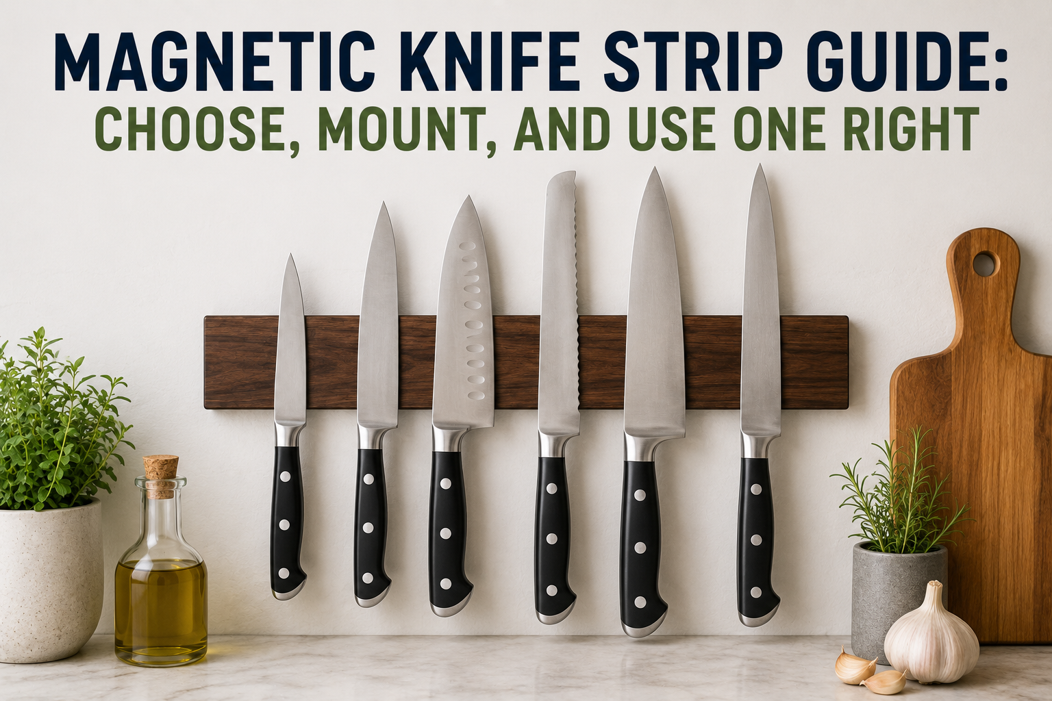 Magnetic Knife Strip Guide: Choose, Mount, and Use One Right