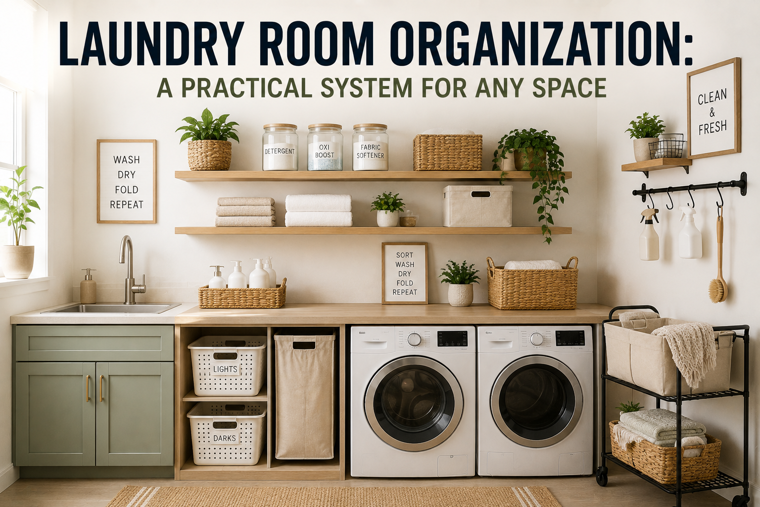 Laundry Room Organization: A Practical System for Any Space