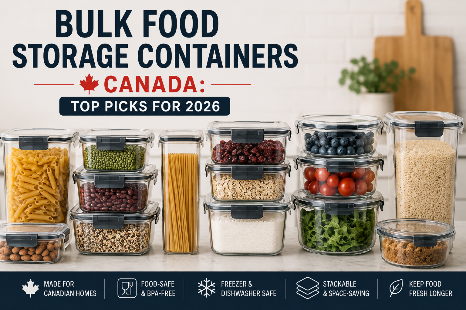 Bulk Food Storage Containers Canada: Top Picks for 2026