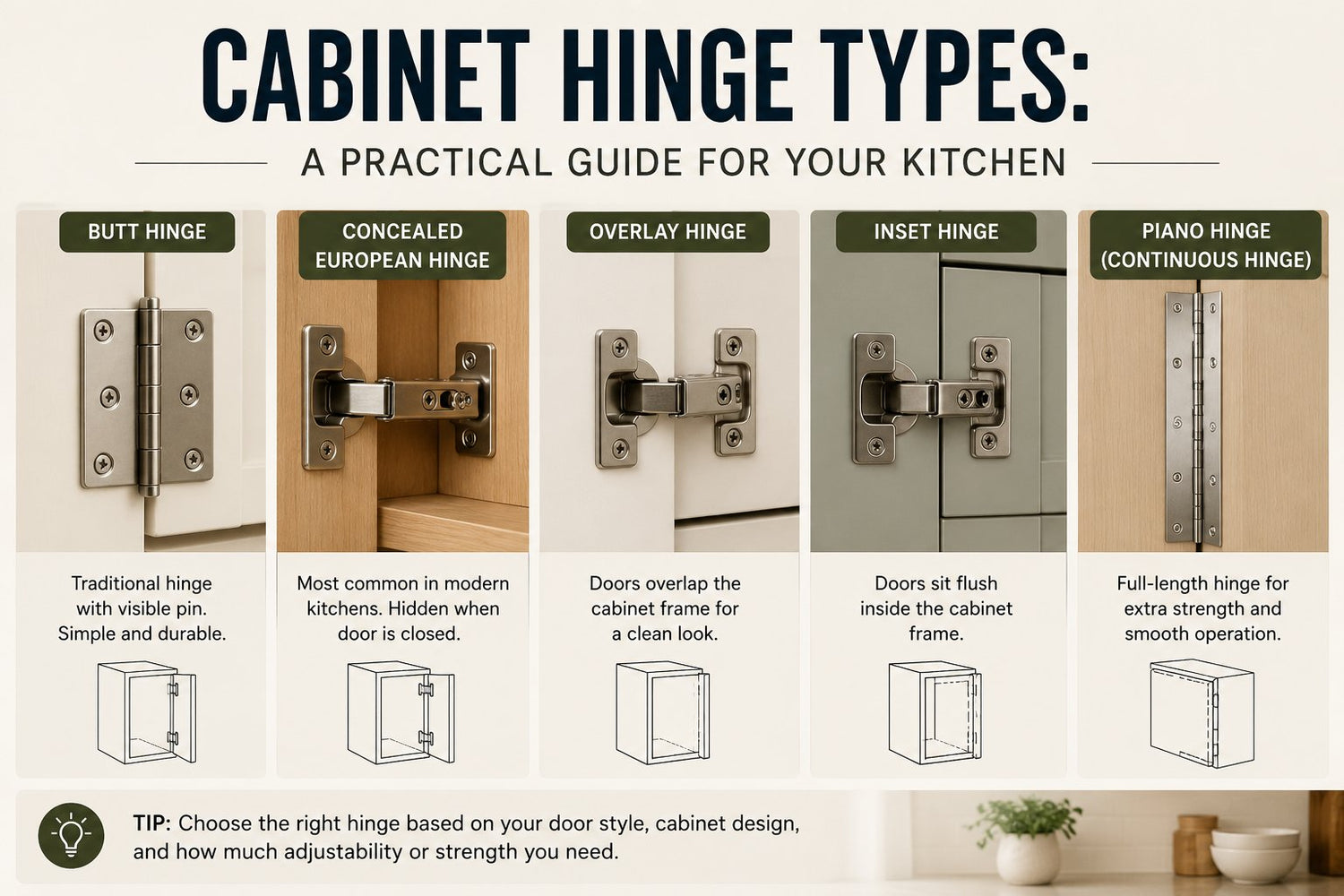 Cabinet Hinge Types: A Practical Guide for Your Kitchen
