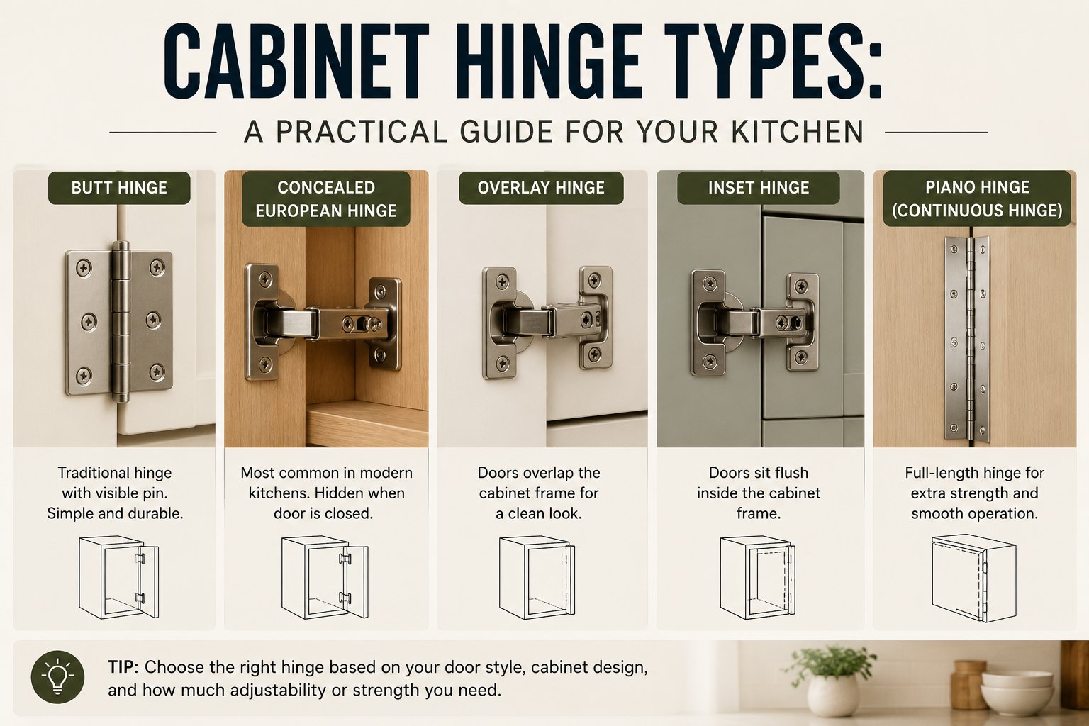 Cabinet Hinge Types: A Practical Guide for Your Kitchen