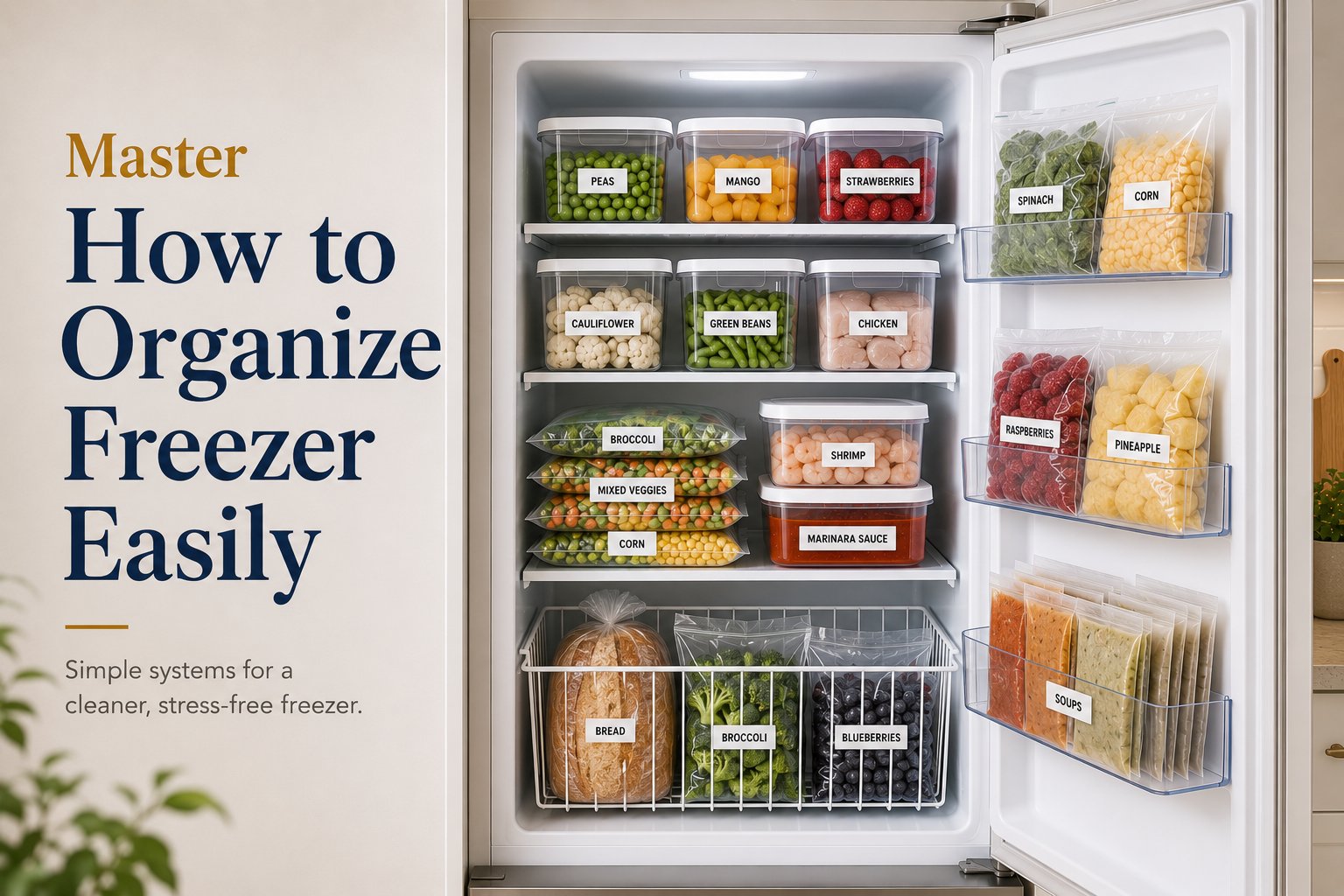 Master How to Organize Freezer Easily