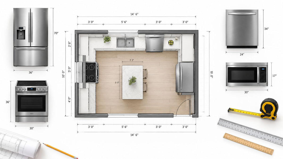 Kitchen Appliance Dimensions: Essential Sizing Reference