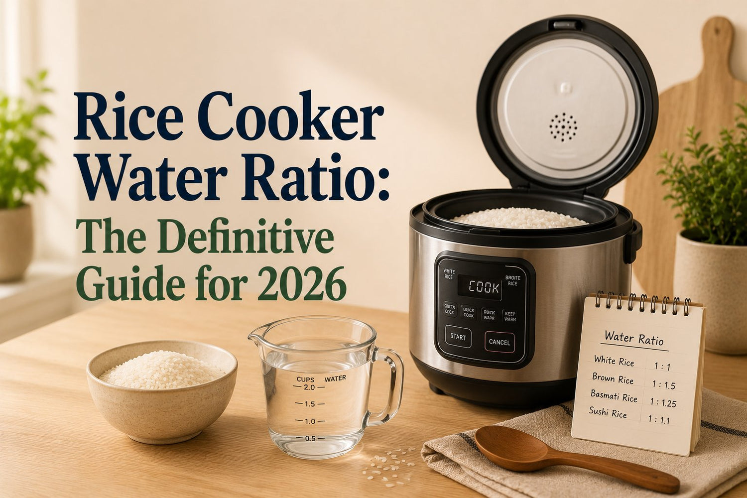 Rice Cooker Water Ratio: The Definitive Guide for 2026