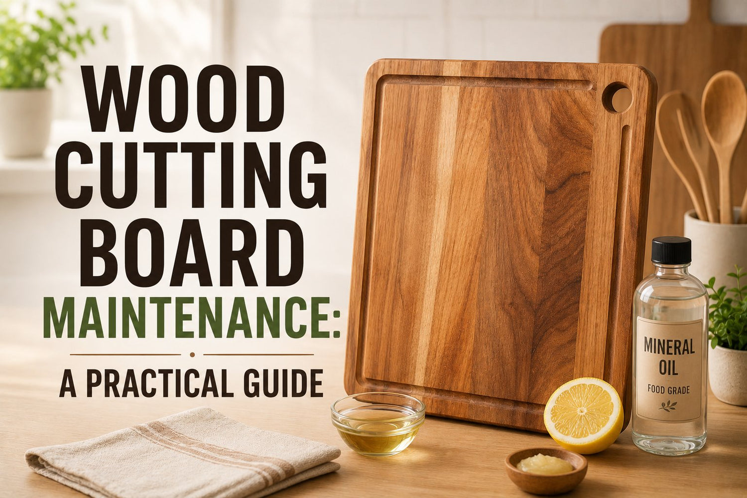 Wood Cutting Board Maintenance: A Practical Guide