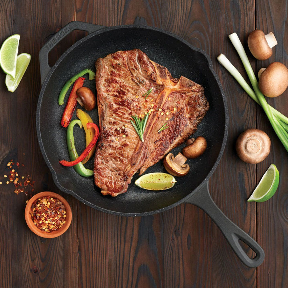 Starfrit 032223 The Rock Cast Iron 10" 26cm Skillet