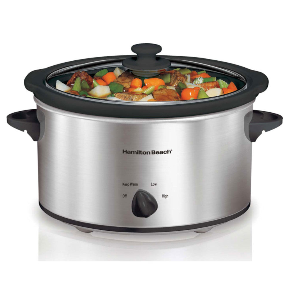 Hamilton Beach Oval Slow Cooker – 4QT, 33140VCR