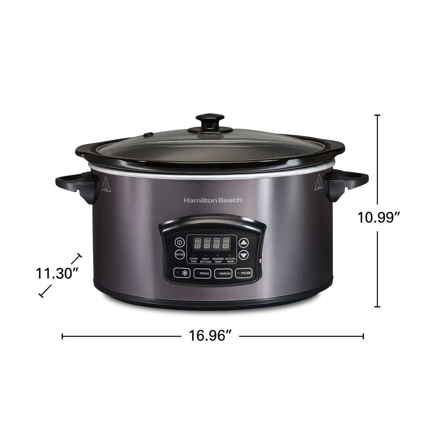 HAMILTON BEACH 33768G 6 Quart Programmable Defrost Slow Cooker
