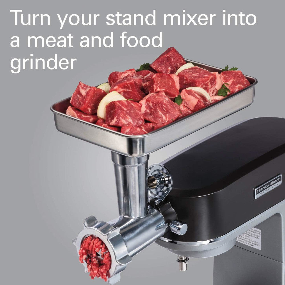 HAMILTON BEACH PROFESSIONAL Stand Mixer All-Metal Meat and Food Grinder Attachment