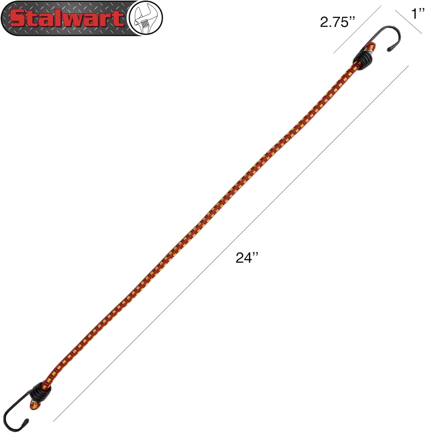 Stalwart 75-CAR1012 24" Bungee Cords 10 Pack