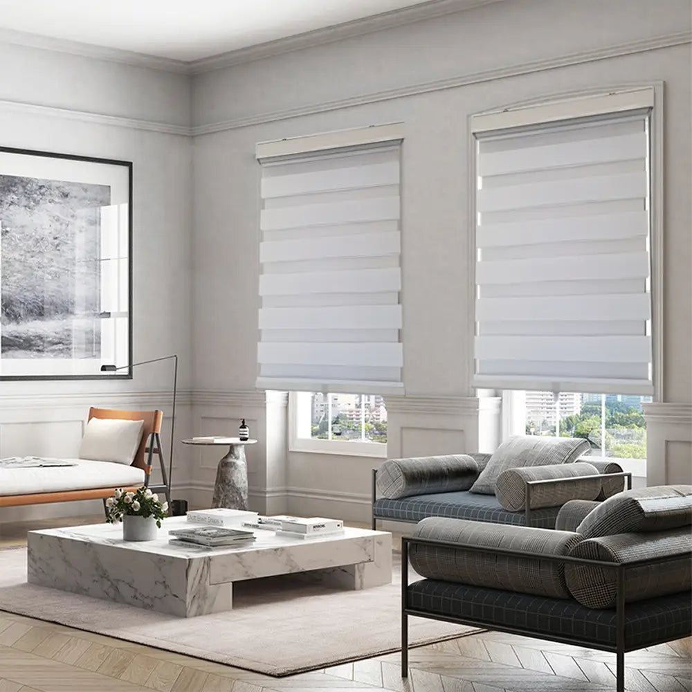 ITY CDNW-1 Zebra Blind - 40x84 White