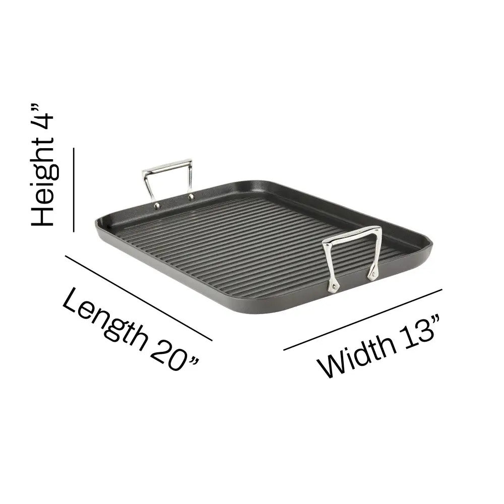 All-Clad HA1 Double Burner Grill Pan – 13×20-Inch Nonstick