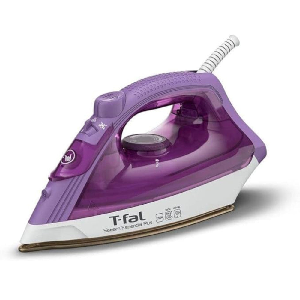 T-FAL FV1955 Steam Essential Plus Ceramic Soleplate Steam Iron- Blemished package with full warranty