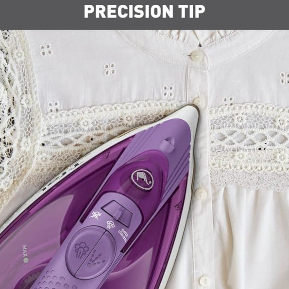 T-FAL FV1955 Steam Essential Plus Ceramic Soleplate Steam Iron- Blemished package with full warranty