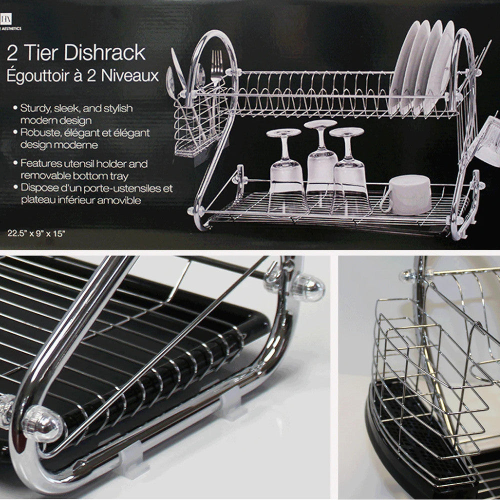 HOME AESTHETICS HA-4403 Dishrack 2 Tier  With Rubbermaid