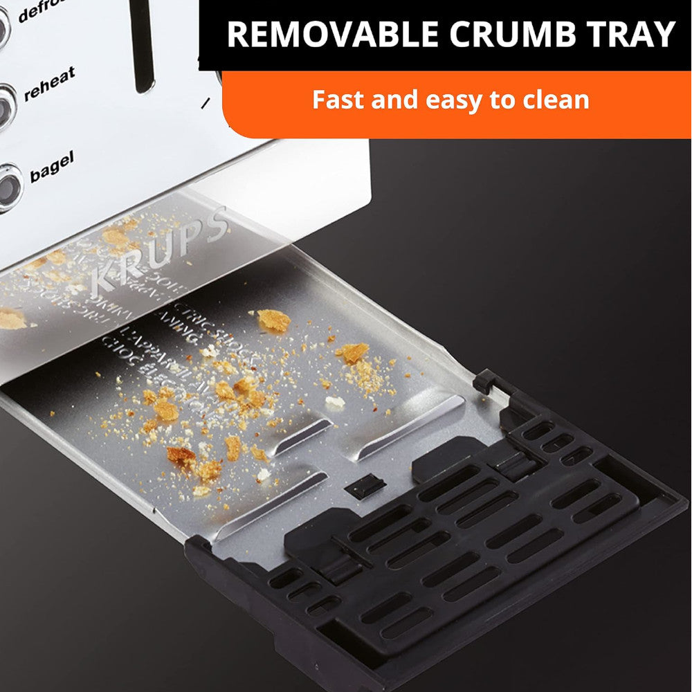 KRUPS KH732D51 2 slice Stainless Steel Toaster